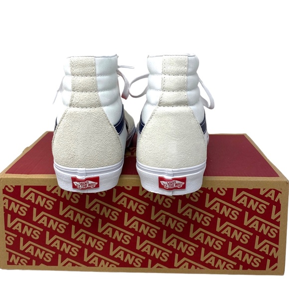 VANS Sk8-Hi Classic Sport Shoes Suede Canvas Sneakers SB White Women VN0A32QG9YG - Picture 6 of 9